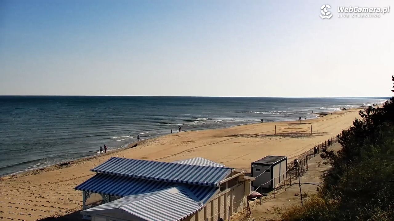Krynica Morska - widok na plażę - 27 czerwiec 2026, 07:12