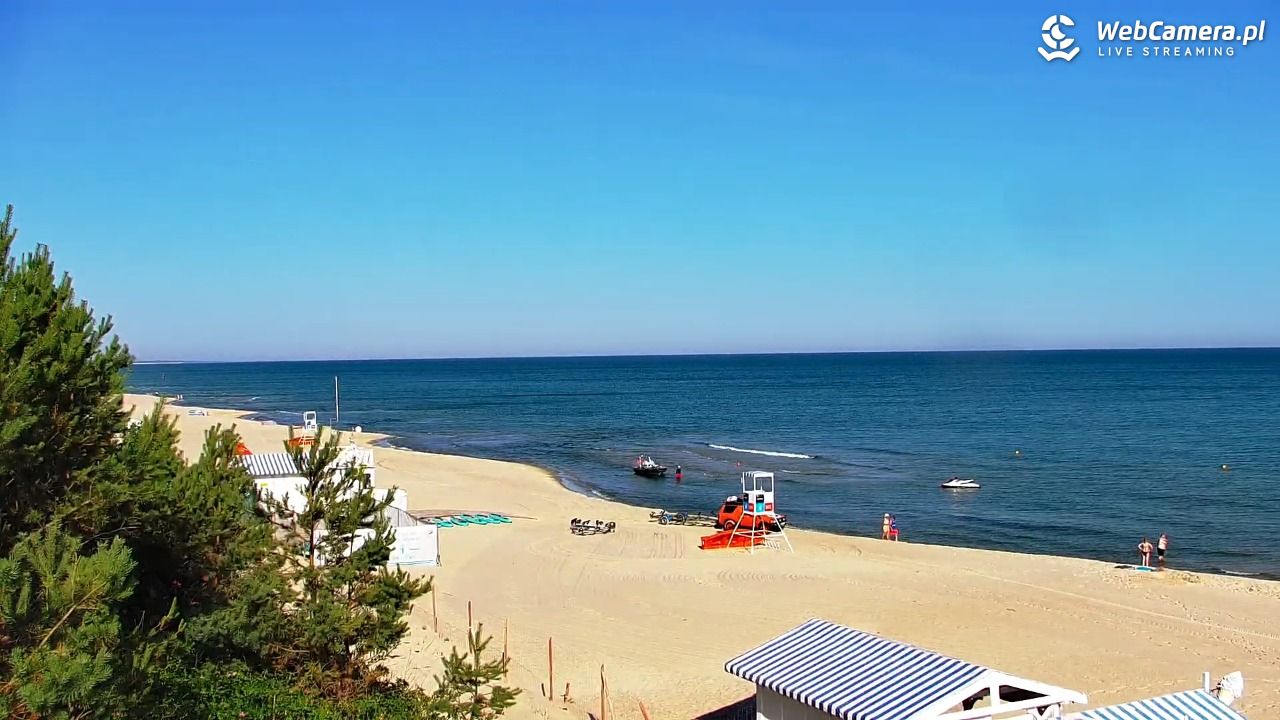Krynica Morska - widok na plażę - 27 czerwiec 2026, 07:53
