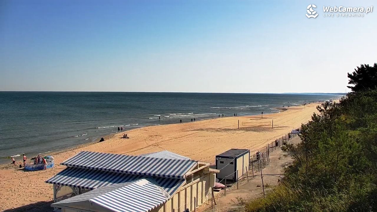 Krynica Morska - widok na plażę - 27 czerwiec 2026, 08:09