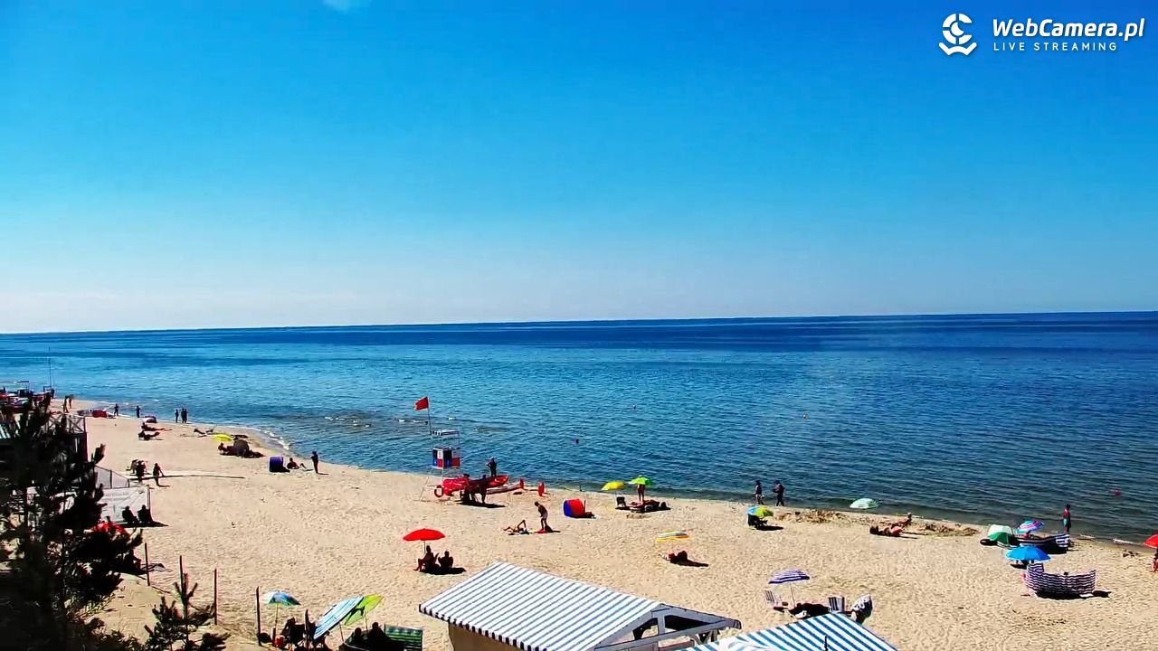 Krynica Morska - widok na plażę - 26 czerwiec 2026, 15:07