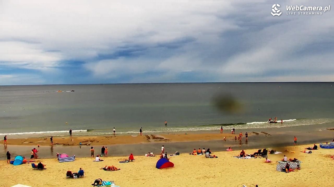 Krynica Morska - widok na plażę - 30 sierpień 2026, 12:45