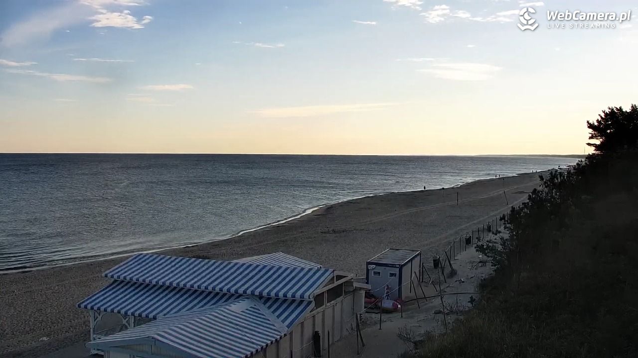 Krynica Morska - widok na plażę - 14 sierpień 2026, 07:07