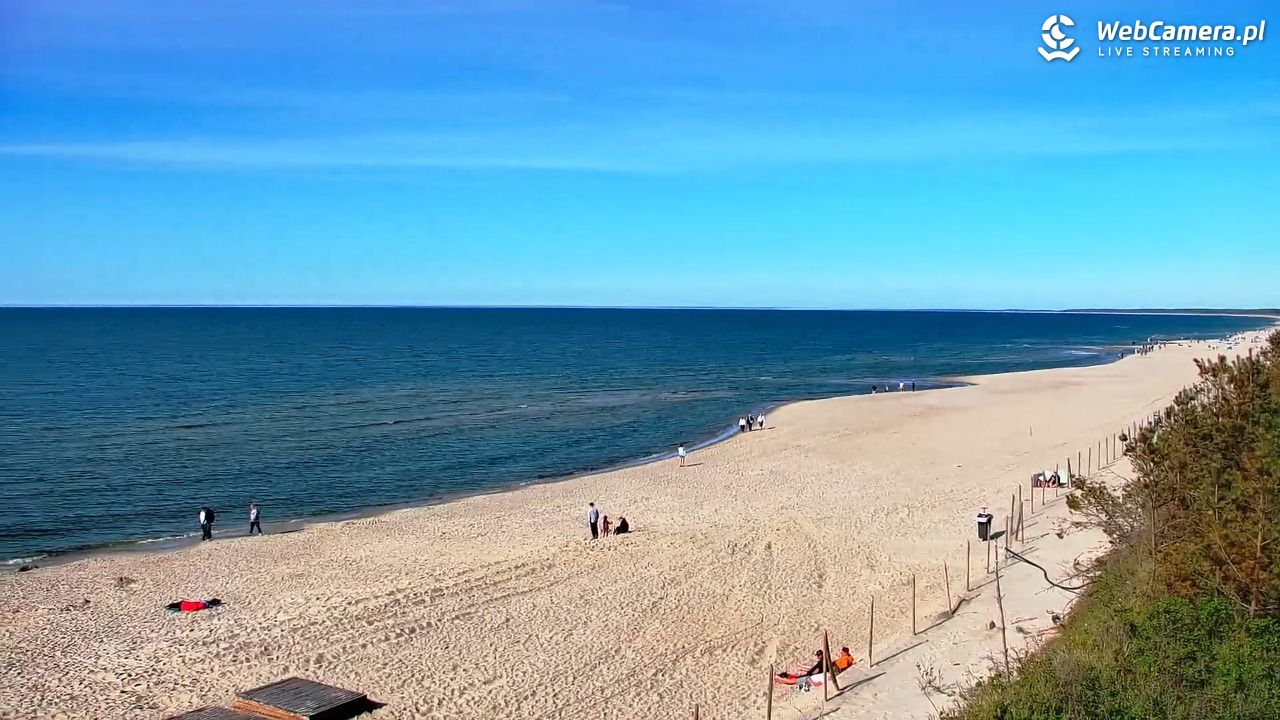 Krynica Morska - widok na plażę - 10 maj 2026, 16:55