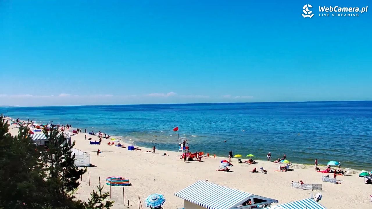 Krynica Morska - widok na plażę - 26 czerwiec 2026, 13:36