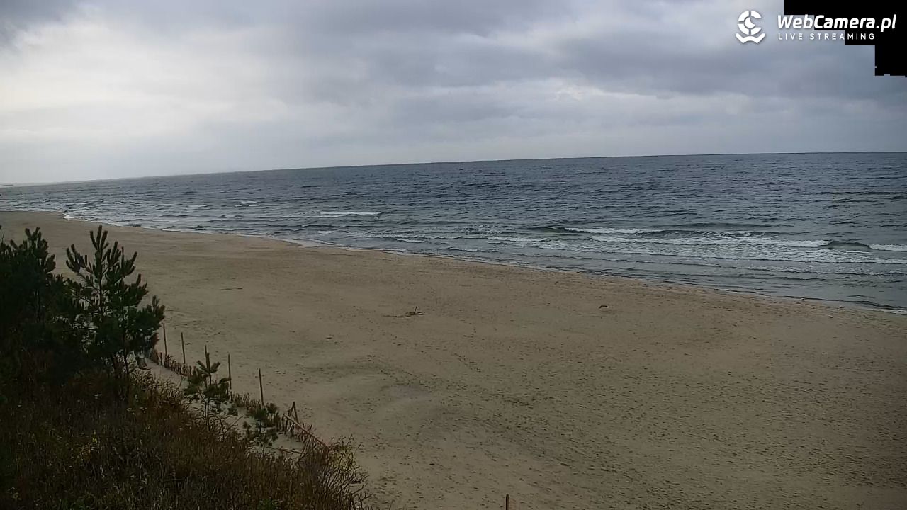 Krynica Morska - widok na plażę - 29 październik 2025, 13:20