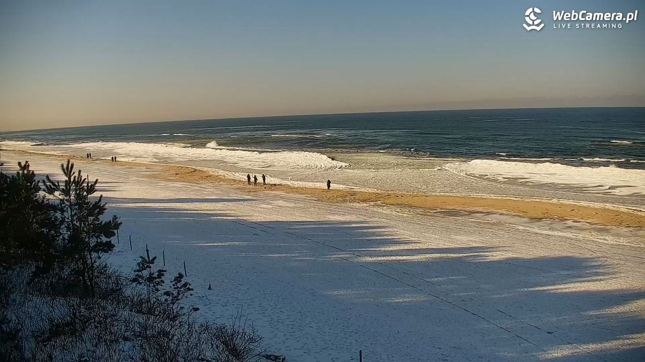 Krynica Morska - widok na plażę - 03 luty 2026, 12:10