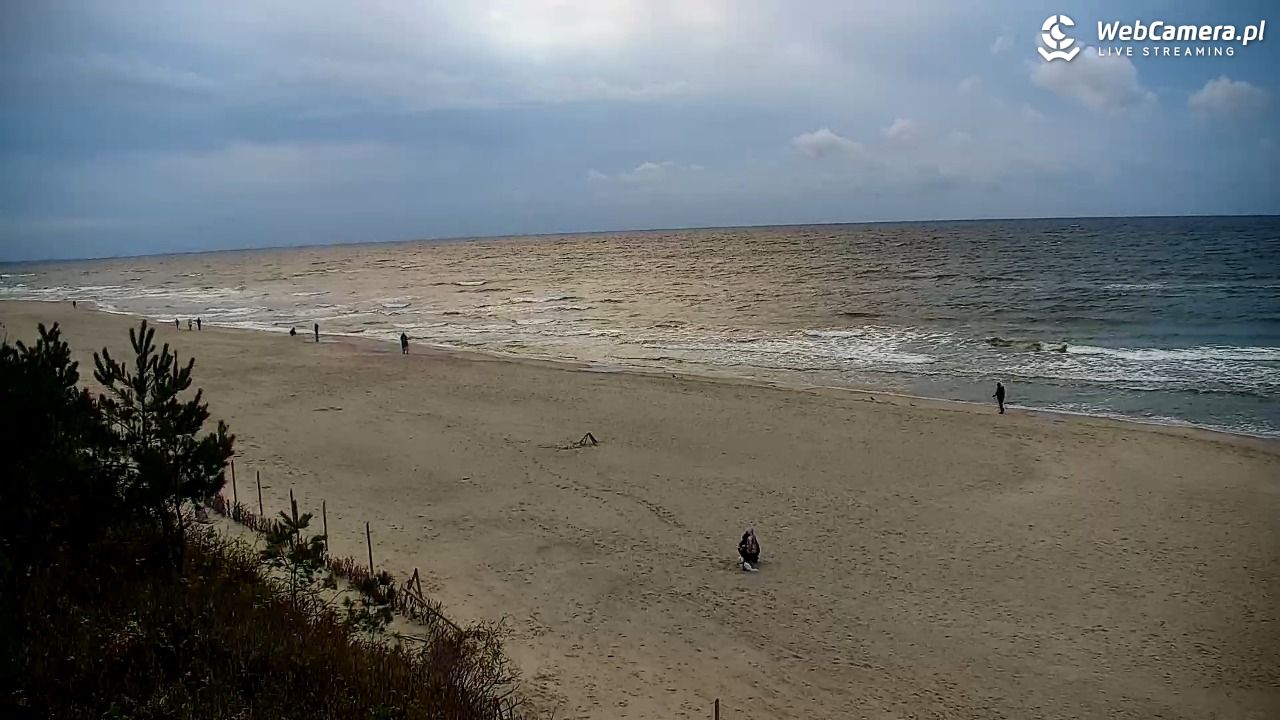 Krynica Morska - widok na plażę - 28 październik 2025, 16:06