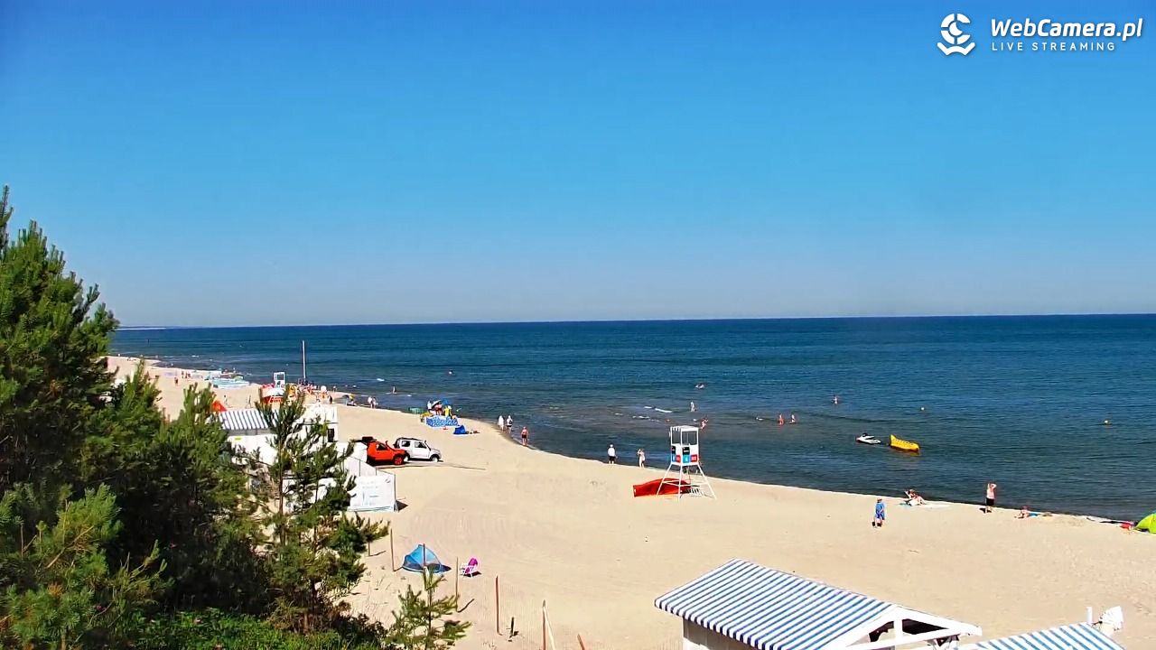 Krynica Morska - widok na plażę - 27 czerwiec 2026, 08:59