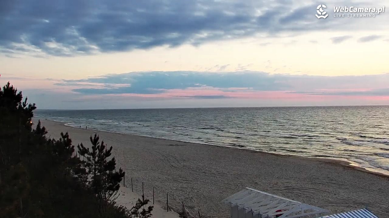 Krynica Morska - widok na plażę - 18 maj 2026, 20:45