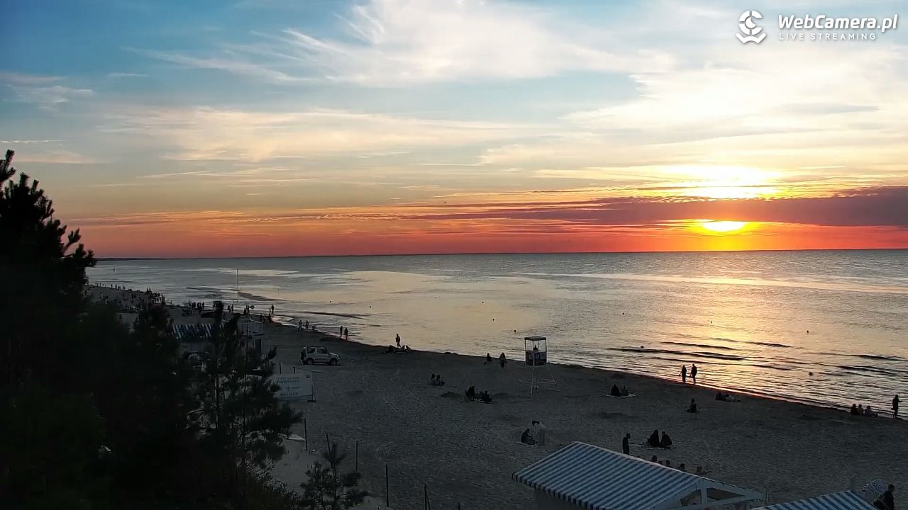 Krynica Morska - widok na plażę - 13 sierpień 2026, 20:00