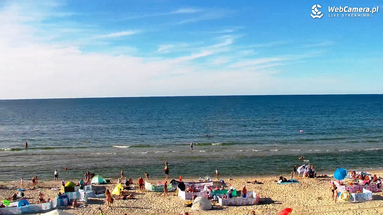 Krynica Morska - widok na plażę - 13 sierpień 2026, 17:32