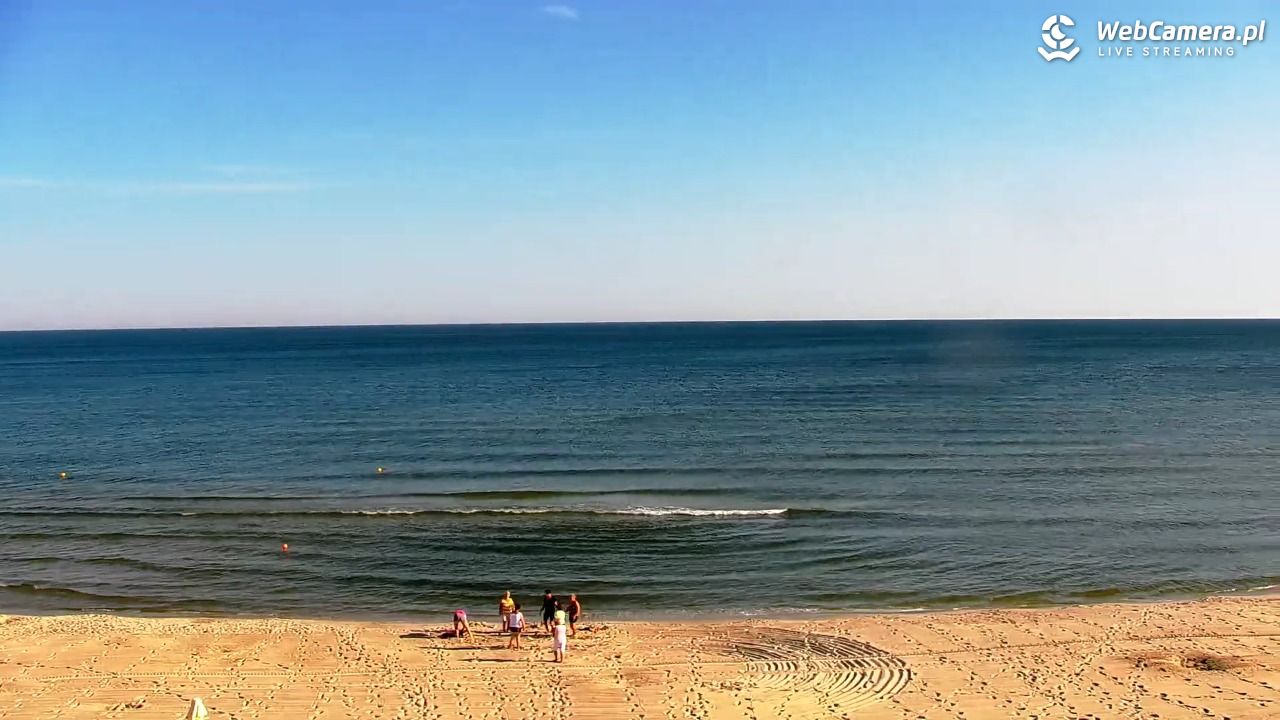 Krynica Morska - widok na plażę - 27 czerwiec 2026, 07:18