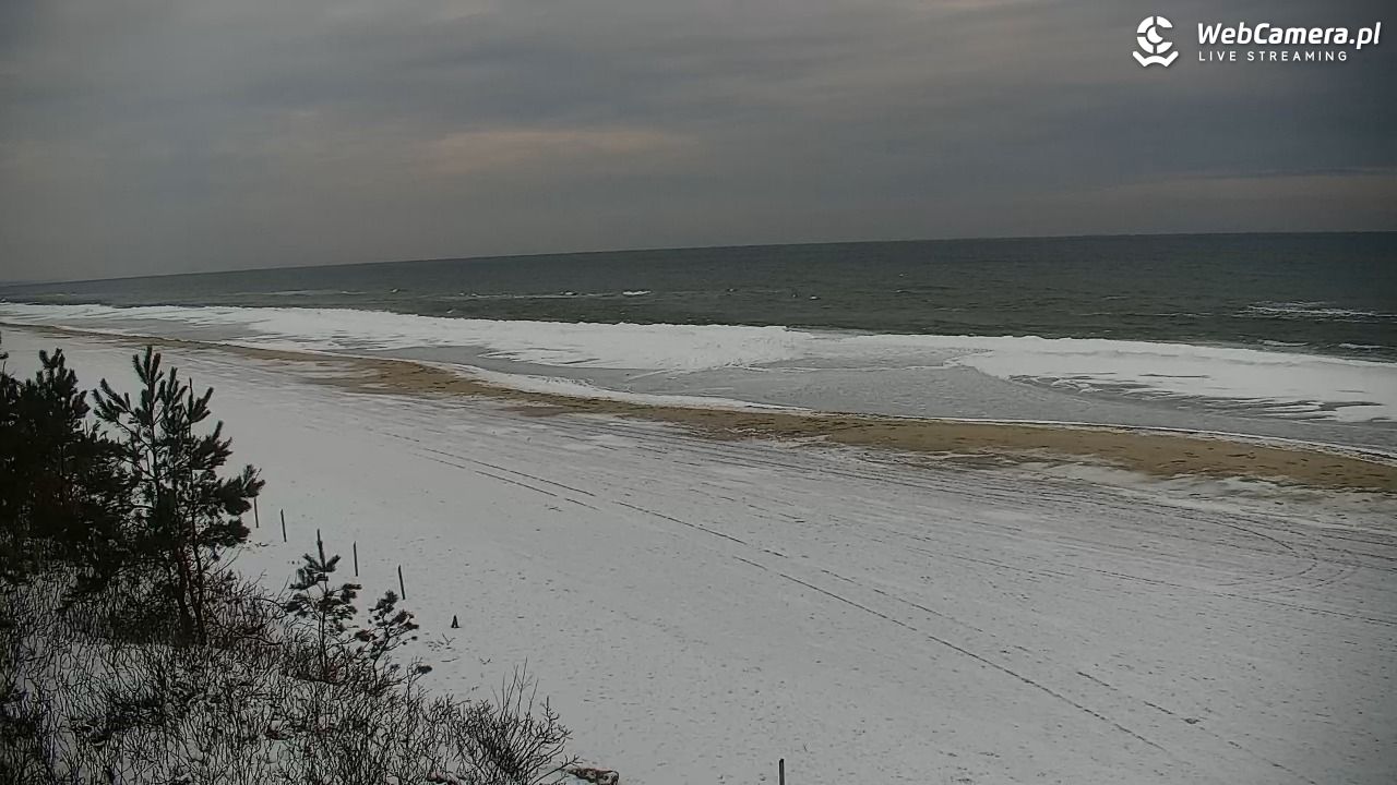 Krynica Morska - widok na plażę - 04 luty 2026, 13:27