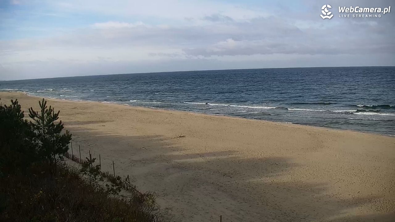 Krynica Morska - widok na plażę - 29 październik 2025, 11:33