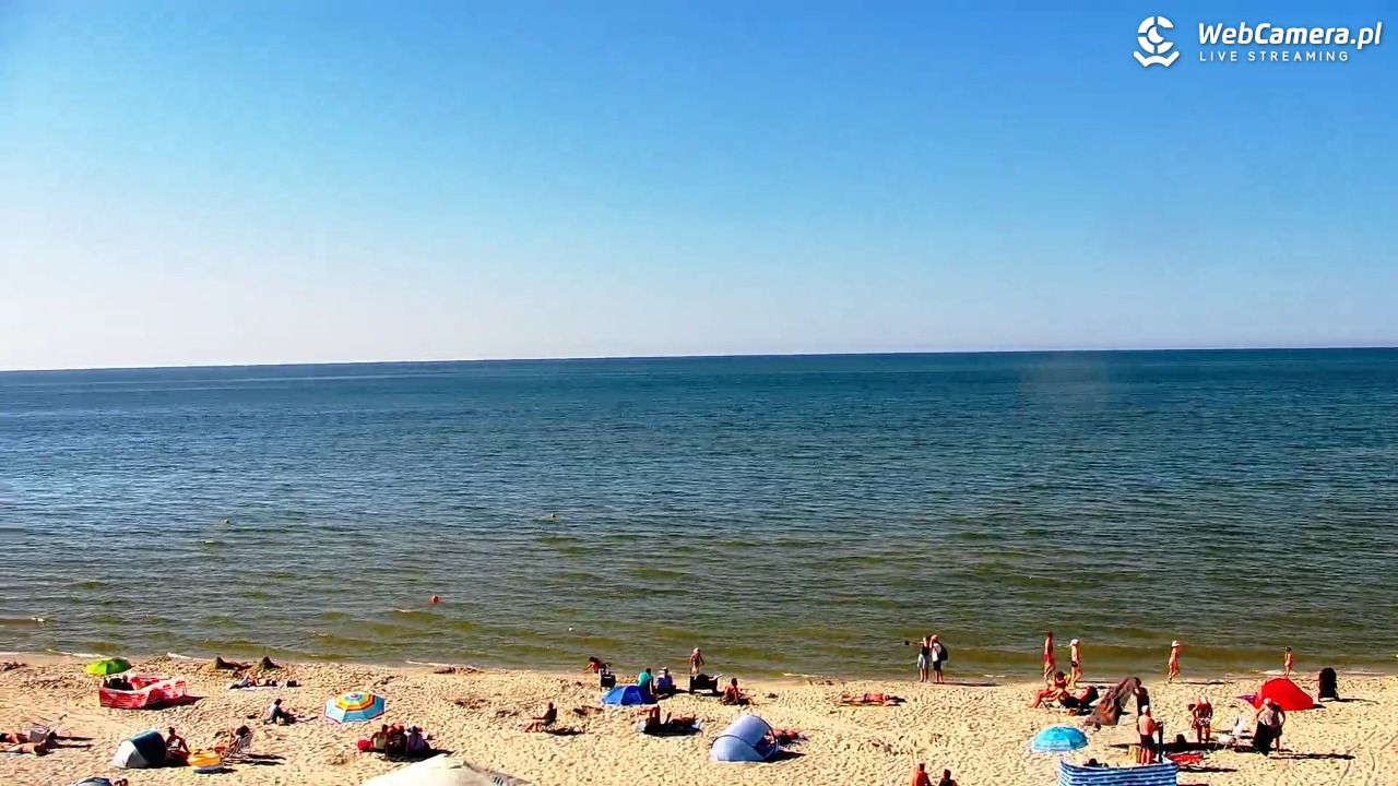 Krynica Morska - widok na plażę - 26 czerwiec 2026, 16:55