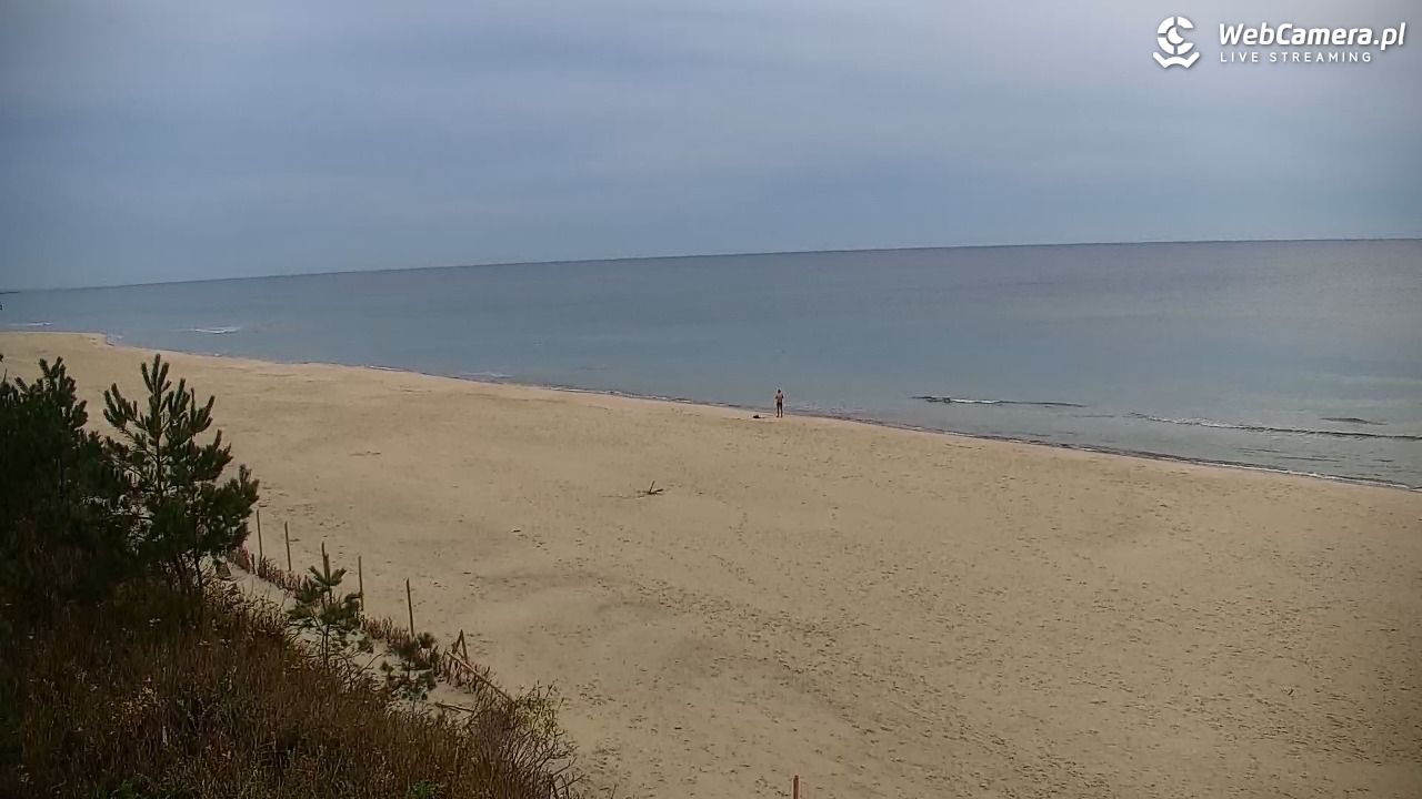 Krynica Morska - widok na plażę - 30 październik 2025, 07:22