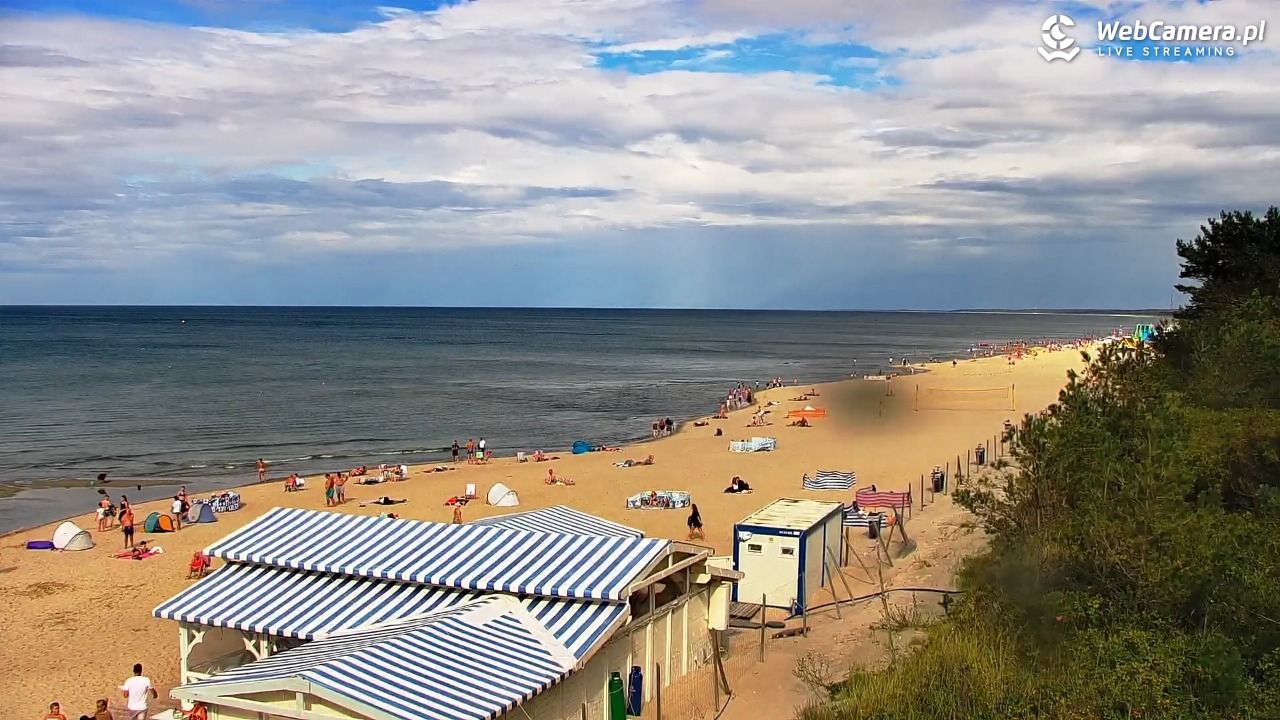 Krynica Morska - widok na plażę - 30 sierpień 2026, 15:14