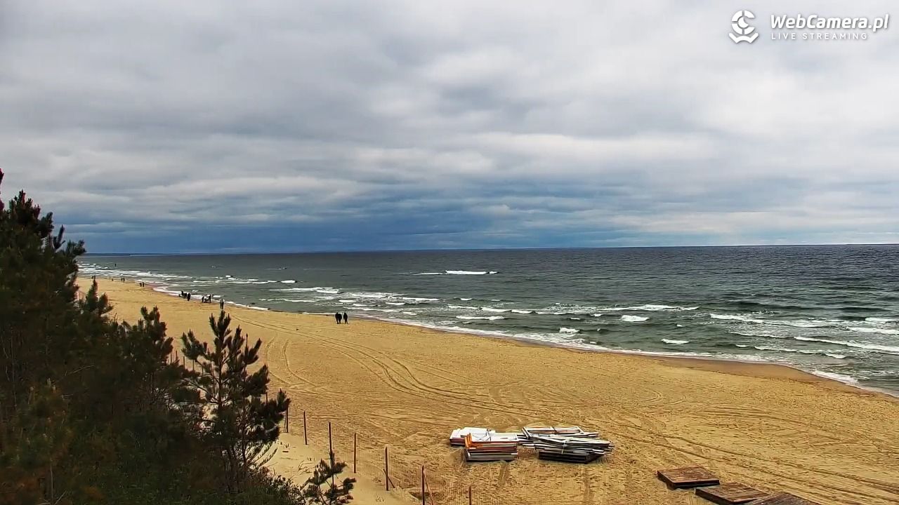Krynica Morska - widok na plażę - 12 maj 2026, 10:20