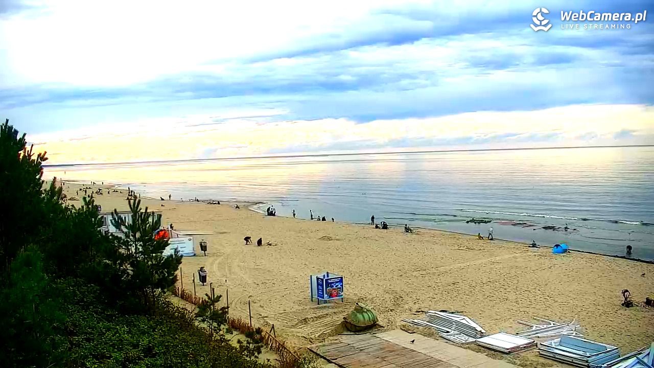 Krynica Morska - widok na plażę - 13 wresień 2025, 16:24