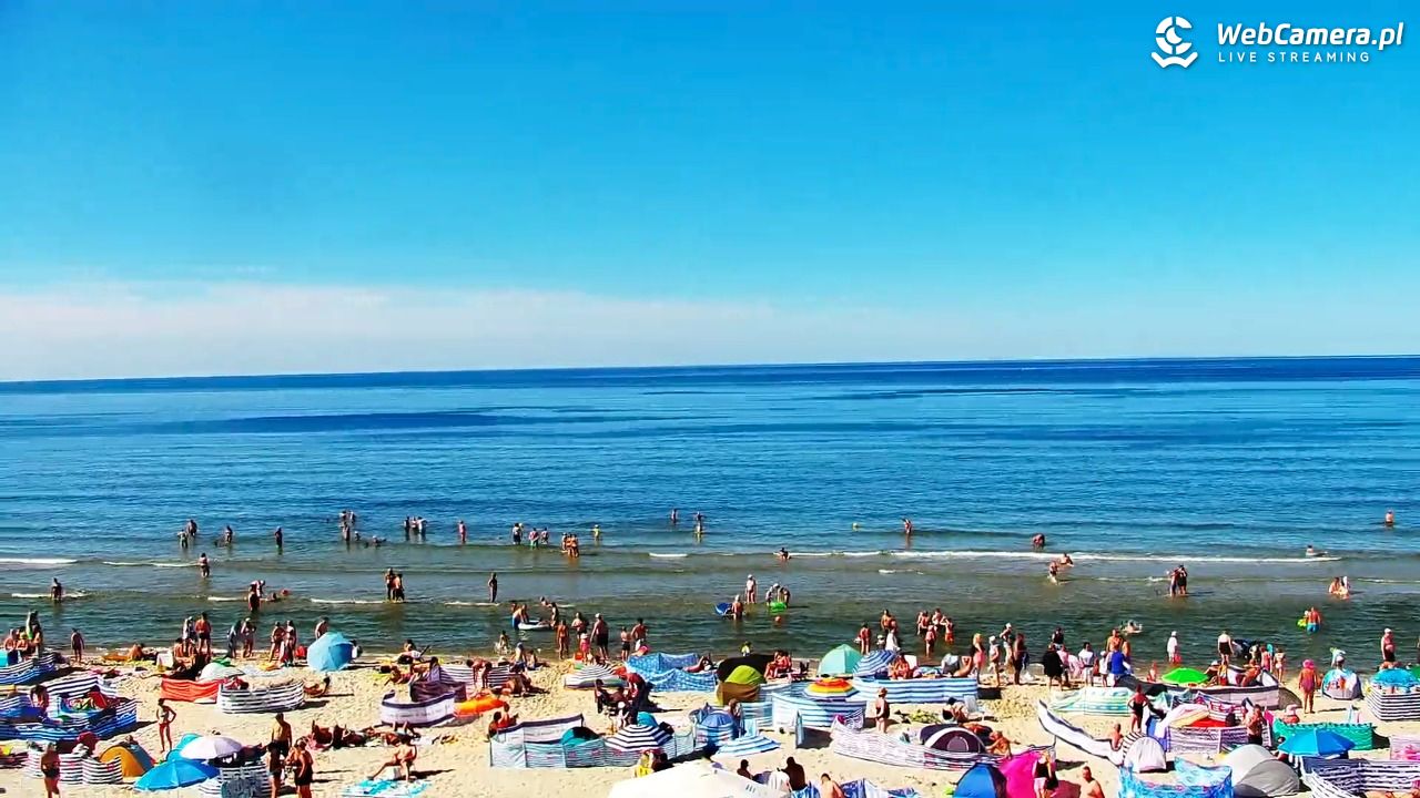 Krynica Morska - widok na plażę - 13 sierpień 2026, 15:16