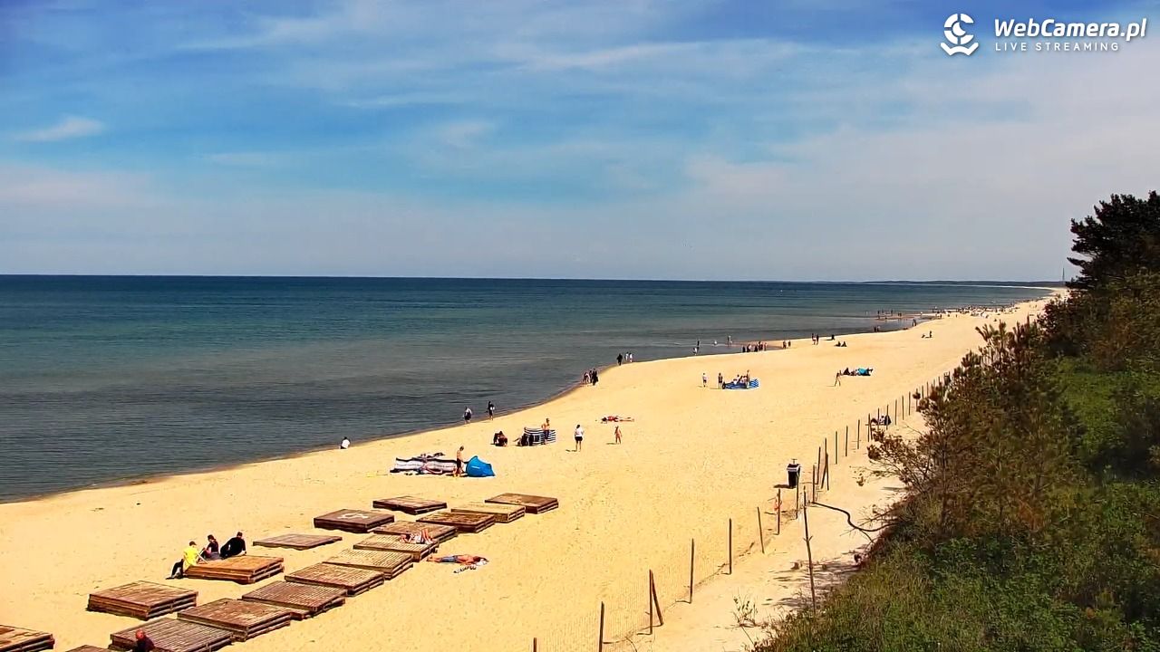 Krynica Morska - widok na plażę - 11 maj 2026, 12:41