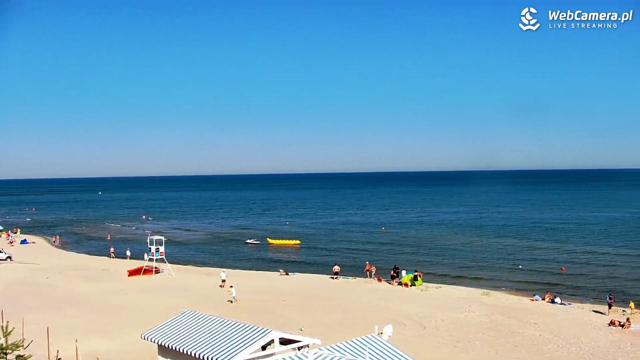 Krynica Morska - widok na plażę - 27 czerwiec 2026, 08:50