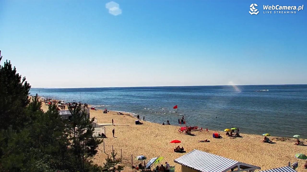 Krynica Morska - widok na plażę - 26 czerwiec 2026, 15:57