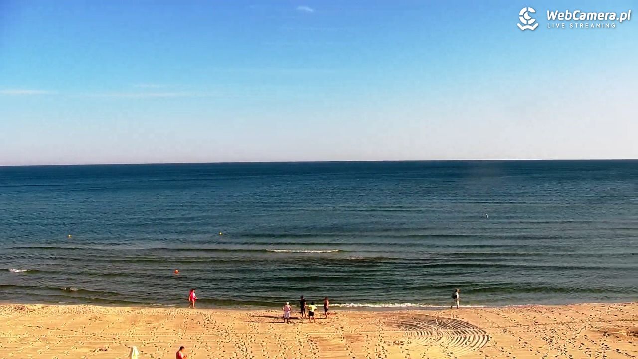 Krynica Morska - widok na plażę - 27 czerwiec 2026, 07:17