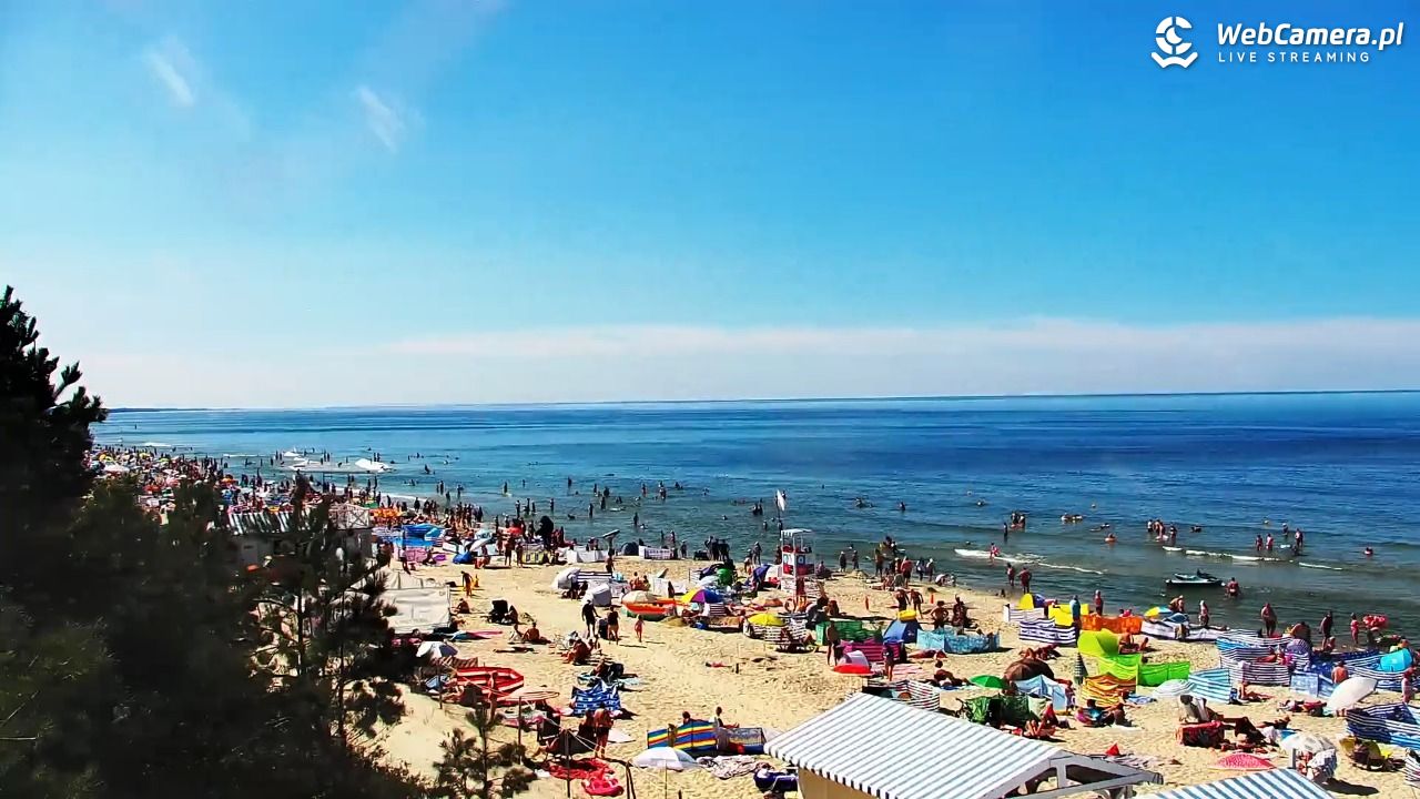 Krynica Morska - widok na plażę - 13 sierpień 2026, 14:38