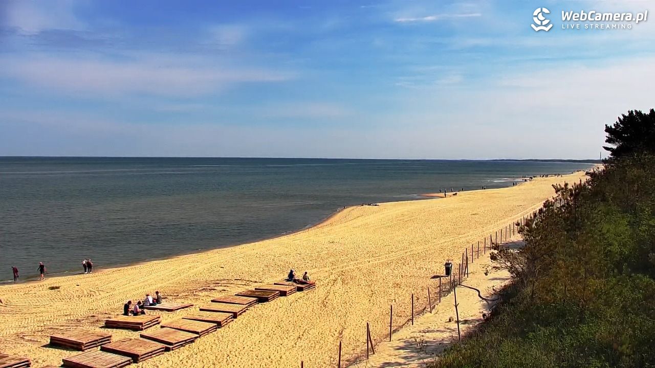 Krynica Morska - widok na plażę - 11 maj 2026, 10:15