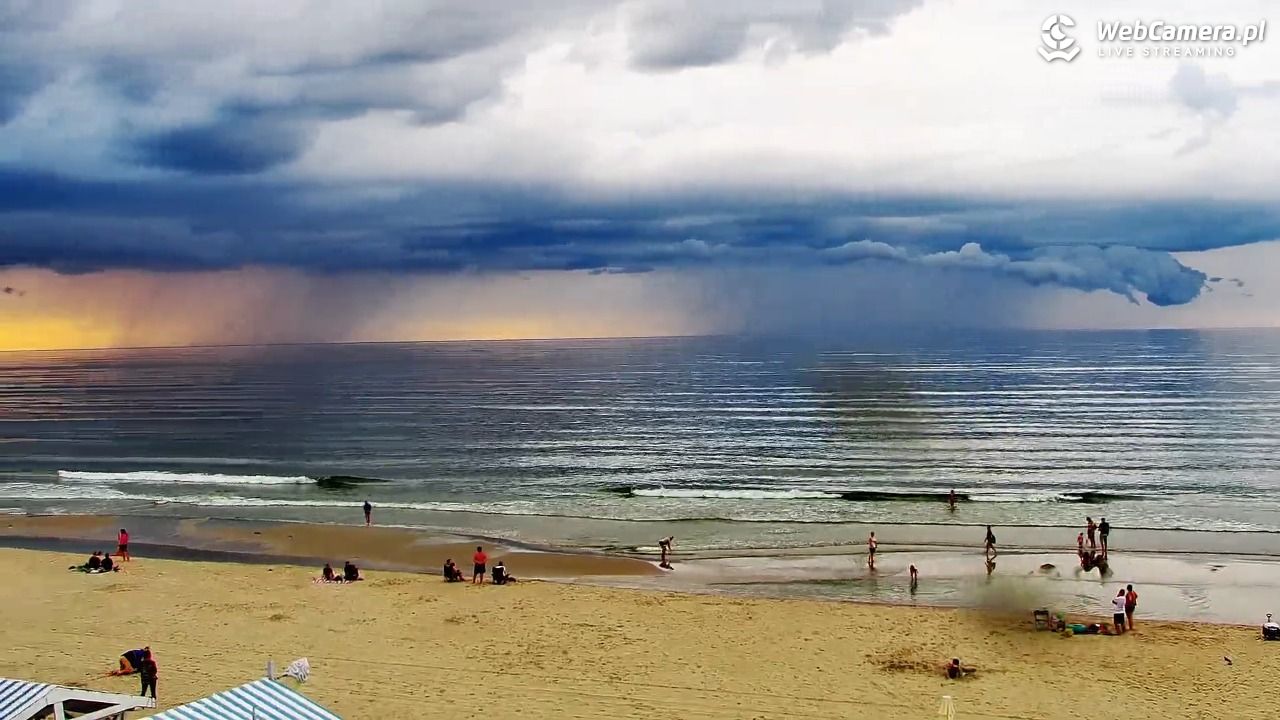 Krynica Morska - widok na plażę - 31 sierpień 2026, 18:35