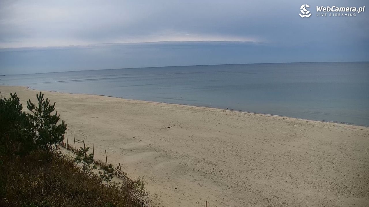 Krynica Morska - widok na plażę - 30 październik 2025, 11:18