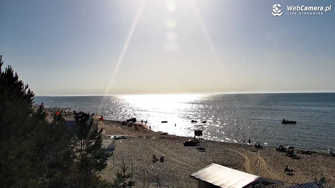 Krynica Morska - widok na plażę - 26 czerwiec 2026, 18:10