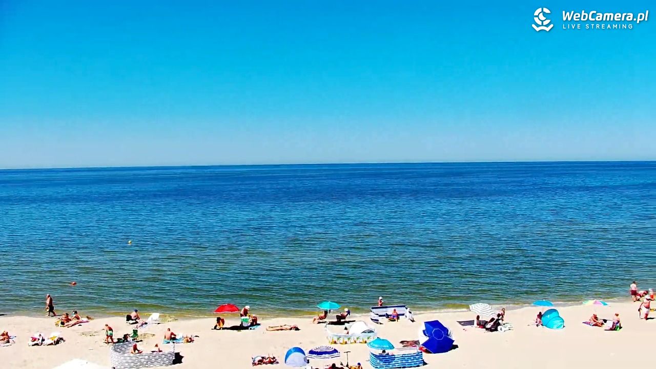 Krynica Morska - widok na plażę - 26 czerwiec 2026, 14:12