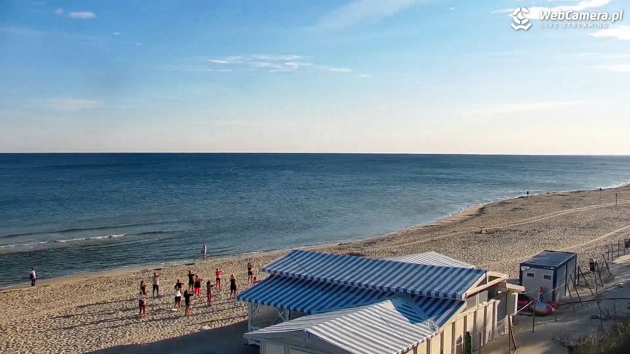 Krynica Morska - widok na plażę - 14 sierpień 2026, 07:19