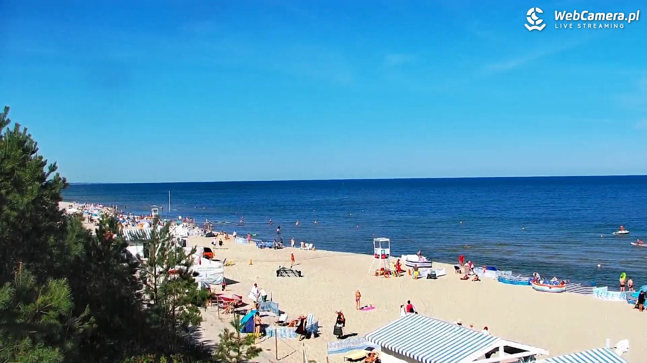 Krynica Morska - widok na plażę - 14 sierpień 2026, 09:59