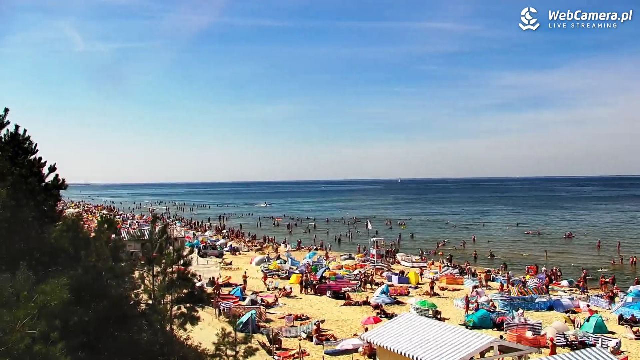 Krynica Morska - widok na plażę - 14 sierpień 2026, 14:16