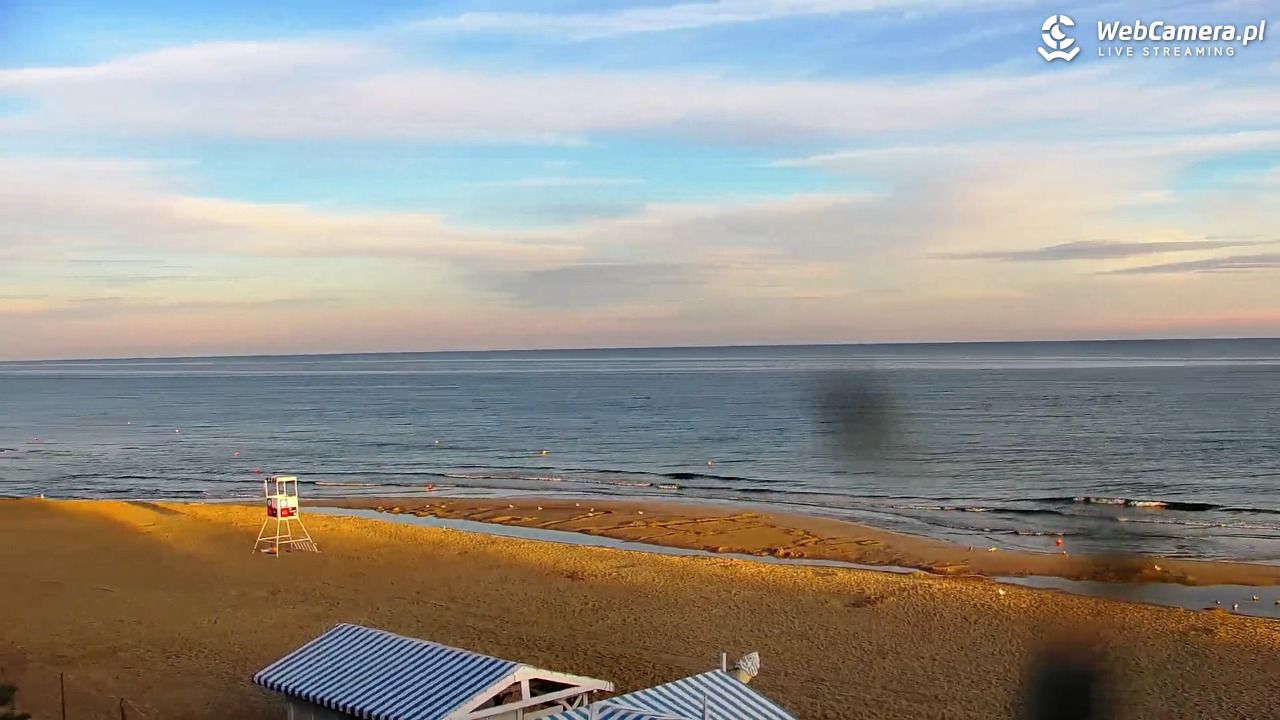 Krynica Morska - widok na plażę - 31 sierpień 2026, 06:26