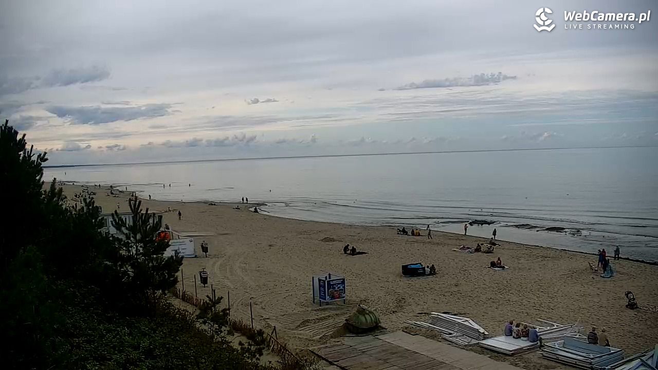 Krynica Morska - widok na plażę - 13 wresień 2025, 15:16
