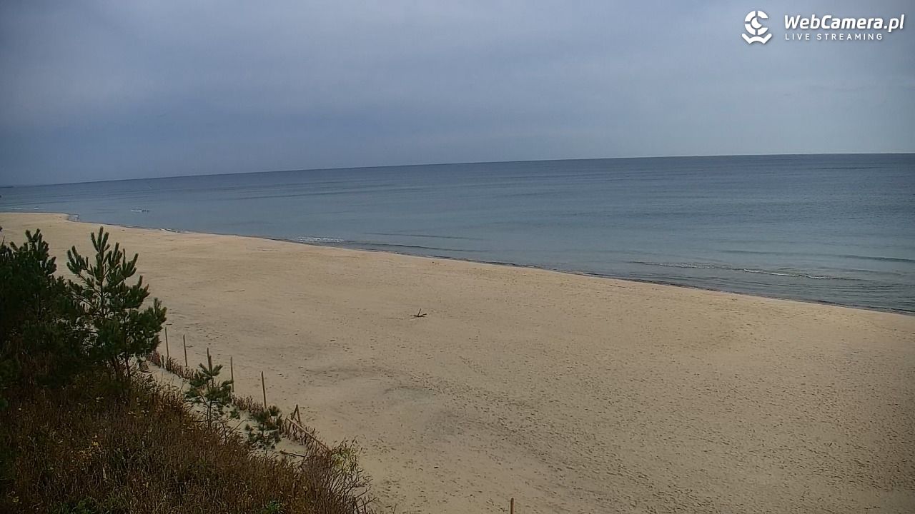 Krynica Morska - widok na plażę - 30 październik 2025, 07:59