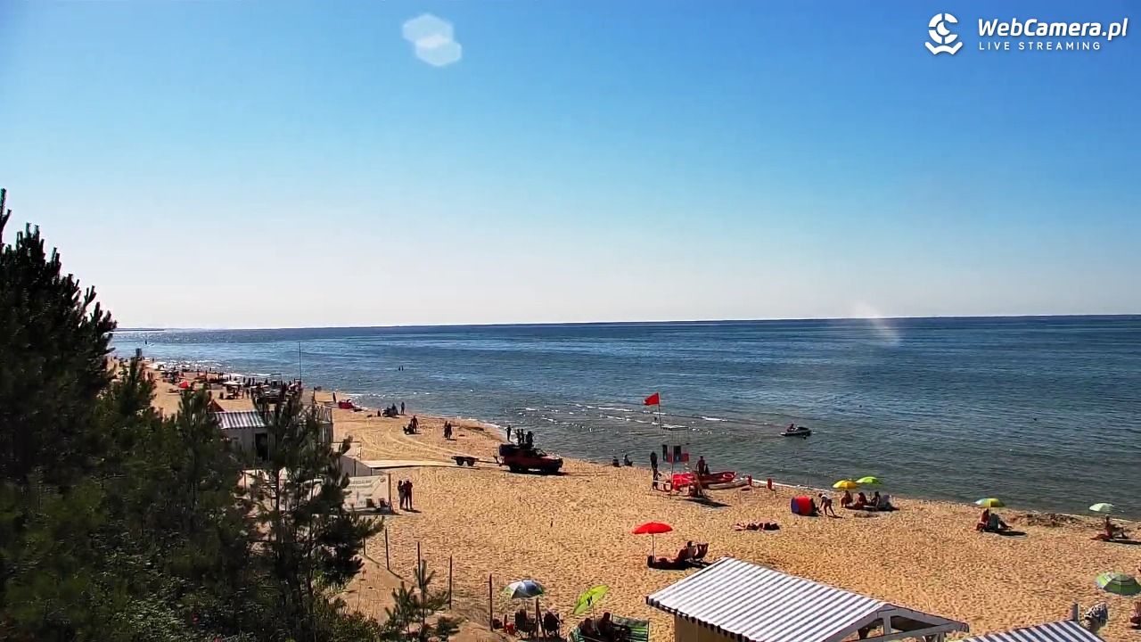Krynica Morska - widok na plażę - 26 czerwiec 2026, 16:07