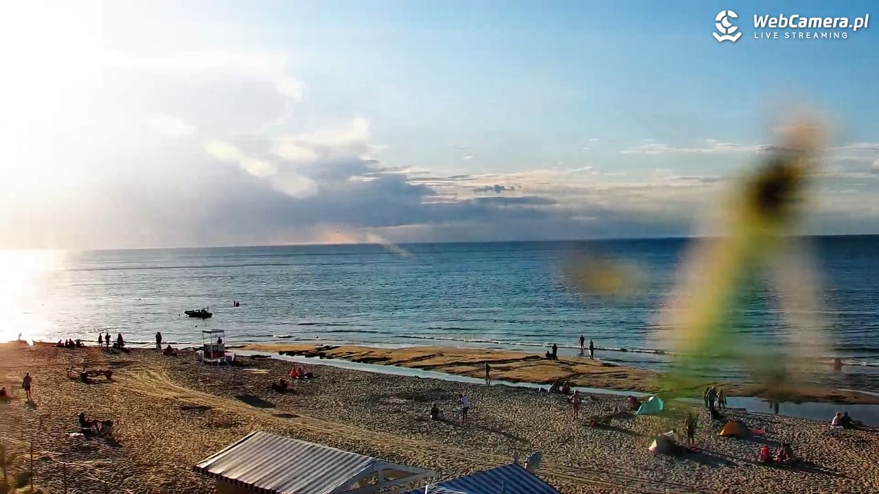 Krynica Morska - widok na plażę - 30 sierpień 2026, 18:06