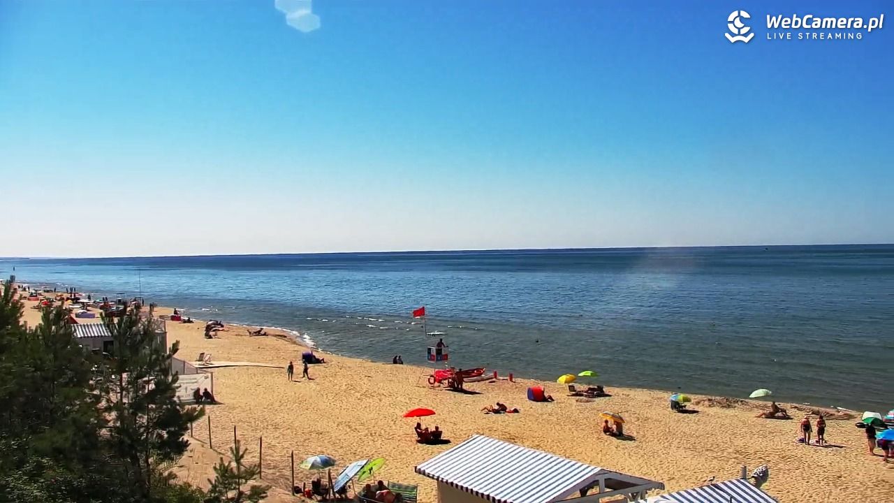 Krynica Morska - widok na plażę - 26 czerwiec 2026, 15:39