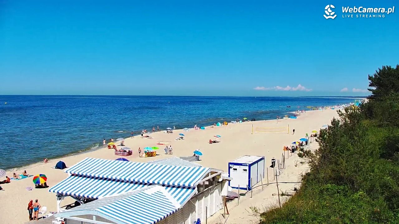 Krynica Morska - widok na plażę - 26 czerwiec 2026, 14:20