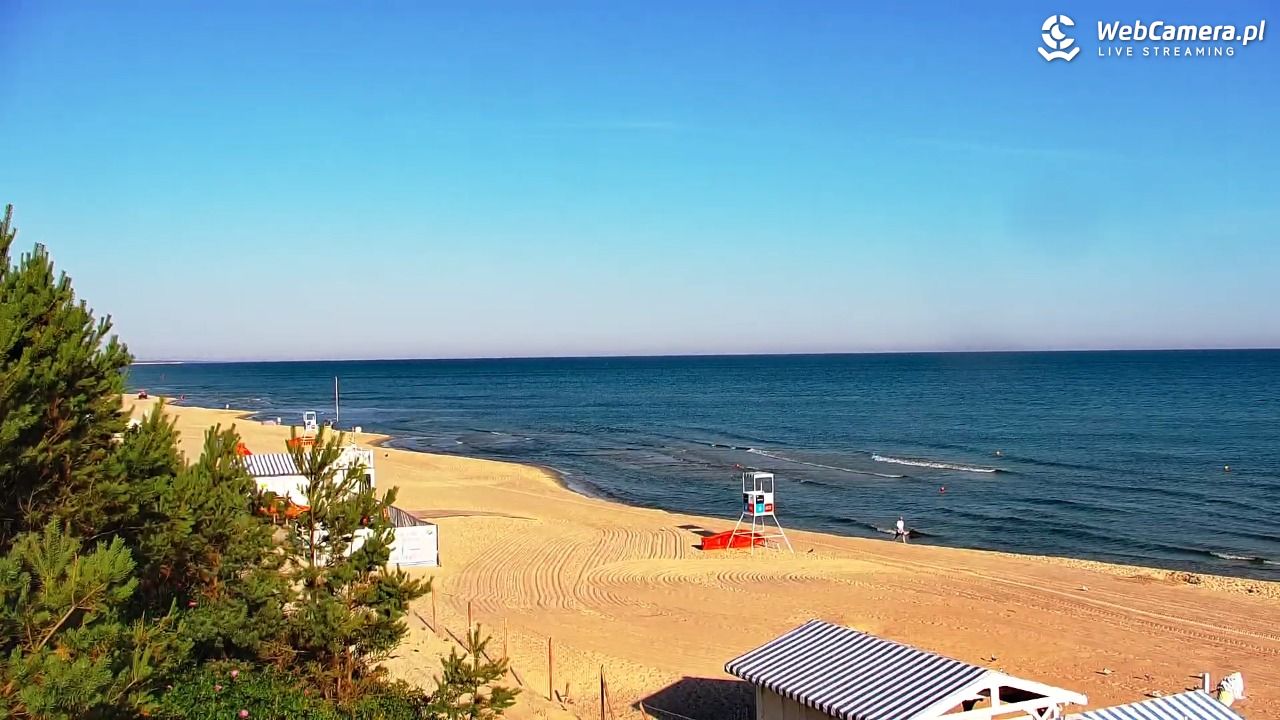 Krynica Morska - widok na plażę - 27 czerwiec 2026, 06:59