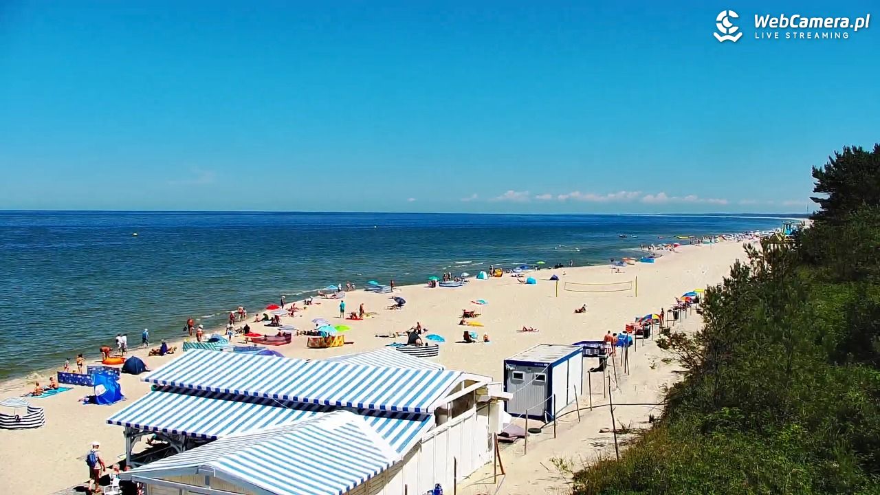 Krynica Morska - widok na plażę - 26 czerwiec 2026, 12:19