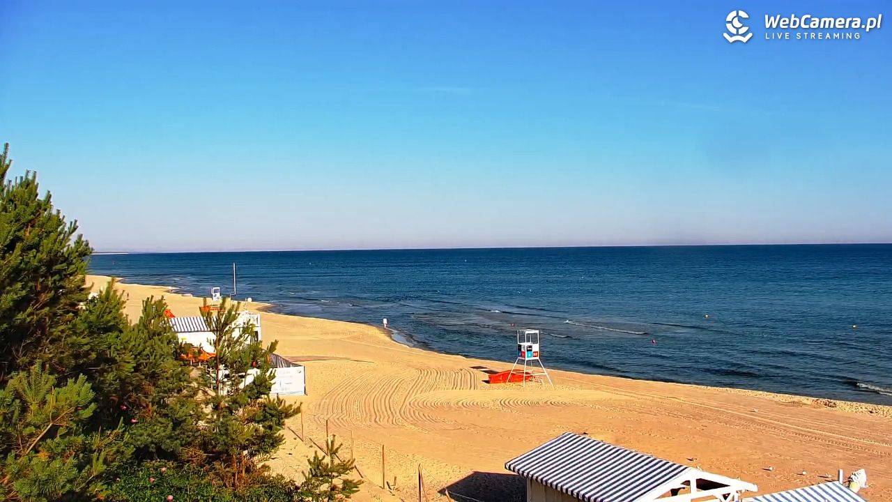 Krynica Morska - widok na plażę - 27 czerwiec 2026, 06:56