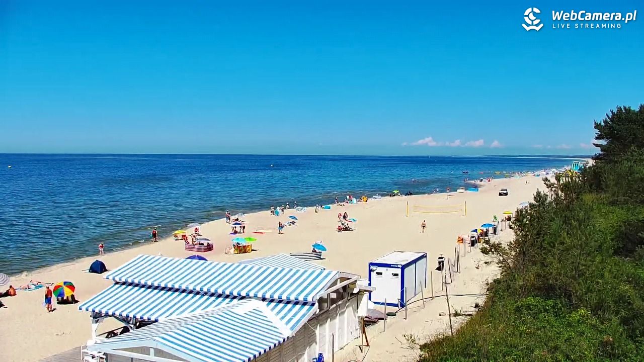 Krynica Morska - widok na plażę - 26 czerwiec 2026, 14:25
