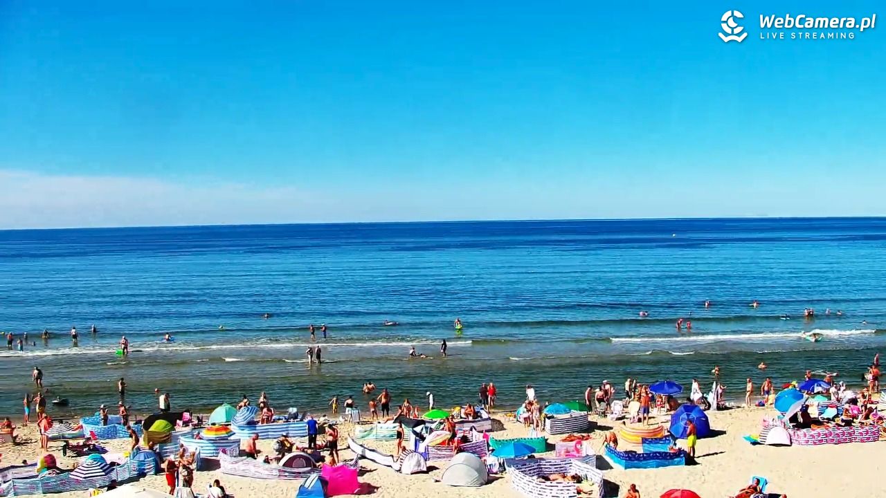 Krynica Morska - widok na plażę - 13 sierpień 2026, 15:28