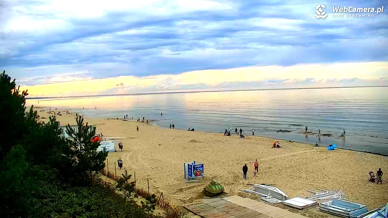 Krynica Morska - widok na plażę - 13 wresień 2025, 16:14